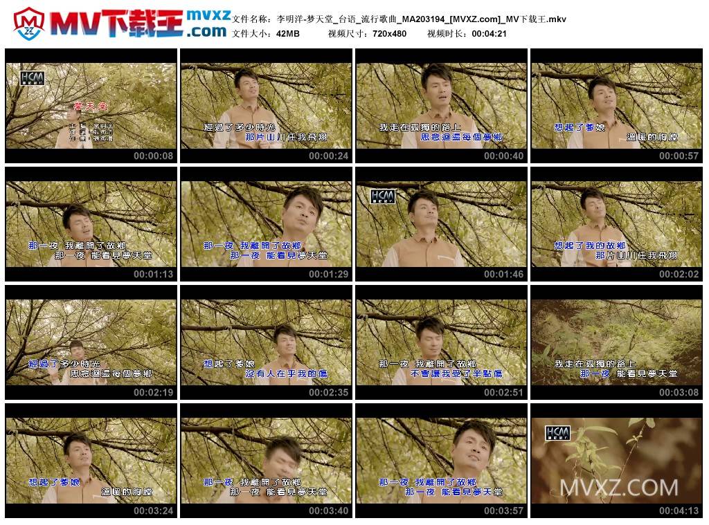 李明洋-梦天堂_台语_流行歌曲_MA203194